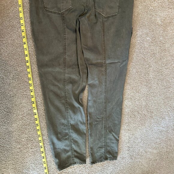 Woman Pants White House Black Market Size 14 Army Green - Picture 4 of 4